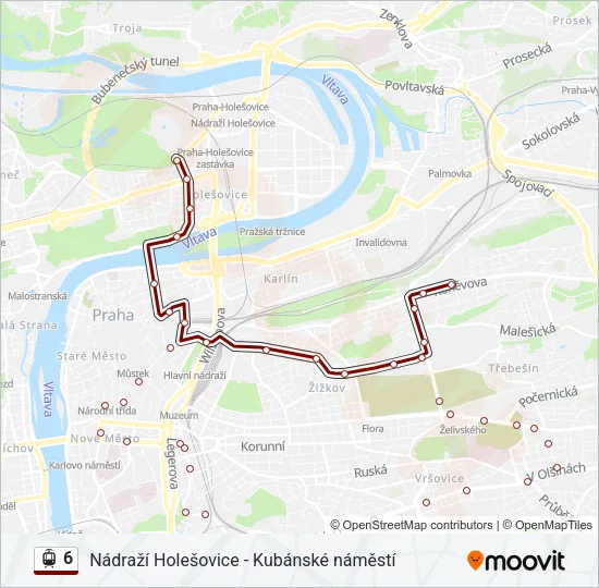 6 Light Rail Line Map