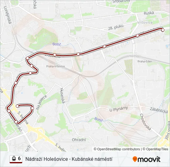 6 Light Rail Line Map