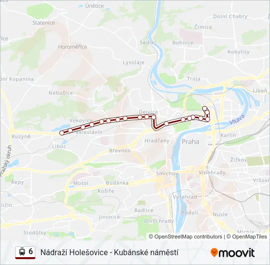 6 Light Rail Line Map