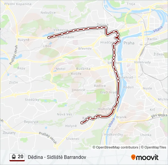20 Light Rail Line Map