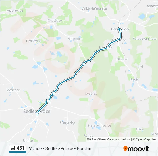 451  Line Map