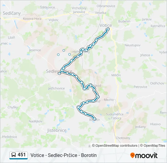 451  Line Map