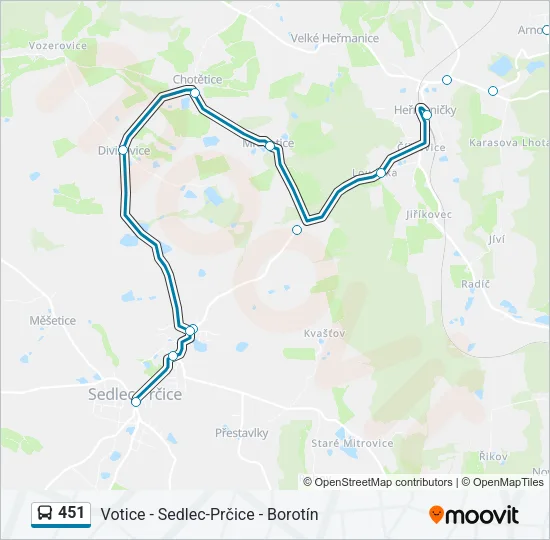 451  Line Map