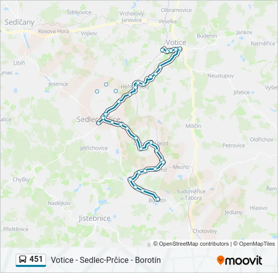 451  Line Map