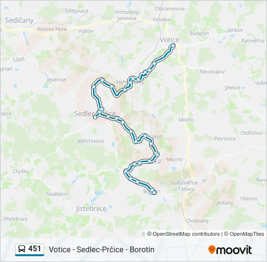 451  Line Map