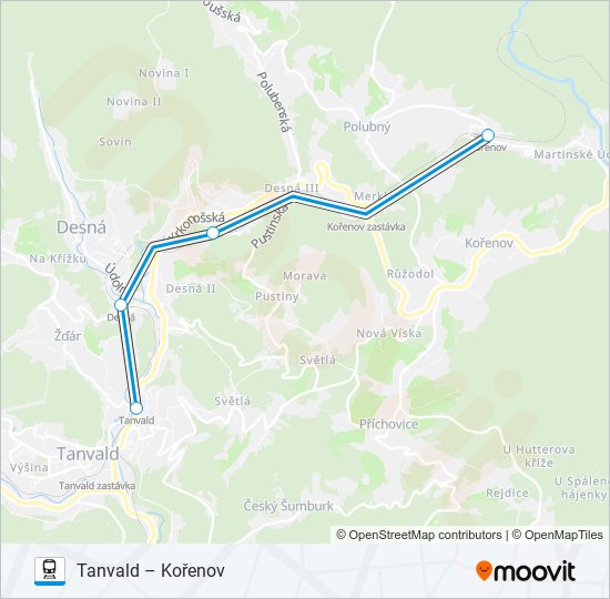 OS 25486 train Line Map