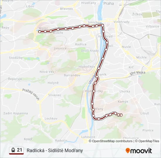 21 Light Rail Line Map