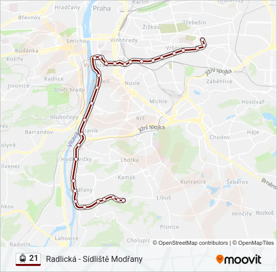 21 Light Rail Line Map