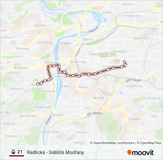 21 Light Rail Line Map