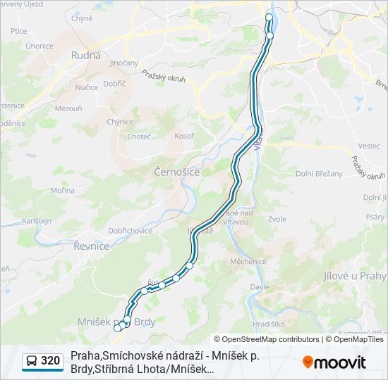 320 bus Line Map