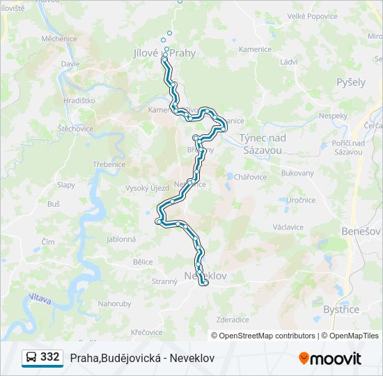  332: карта маршрута
