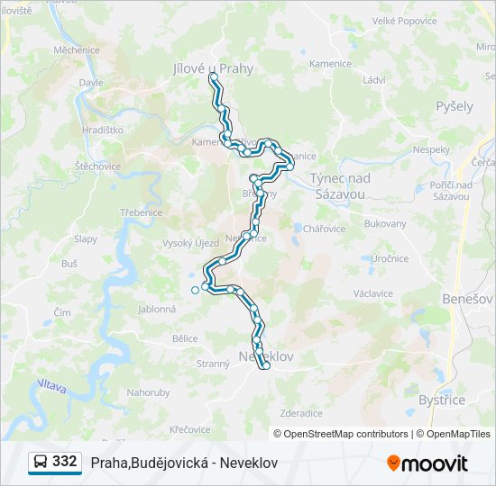  332: карта маршрута