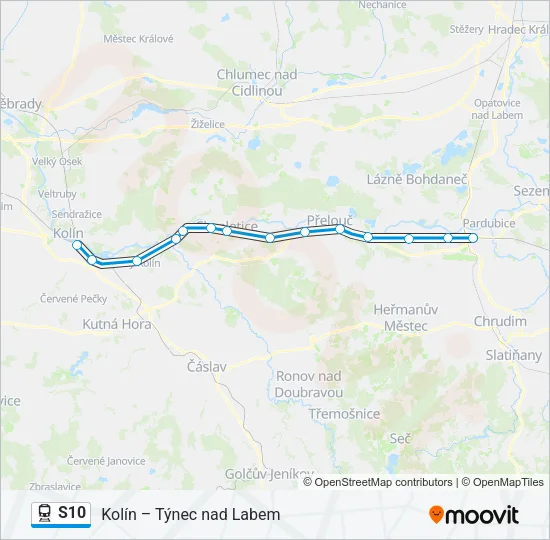 S10 Train Line Map