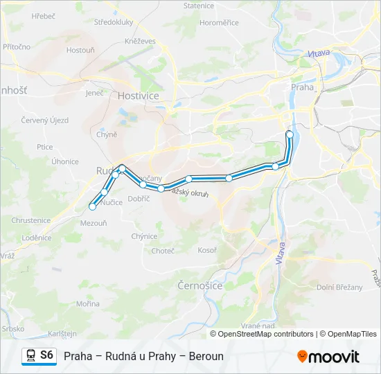 S6 Train Line Map