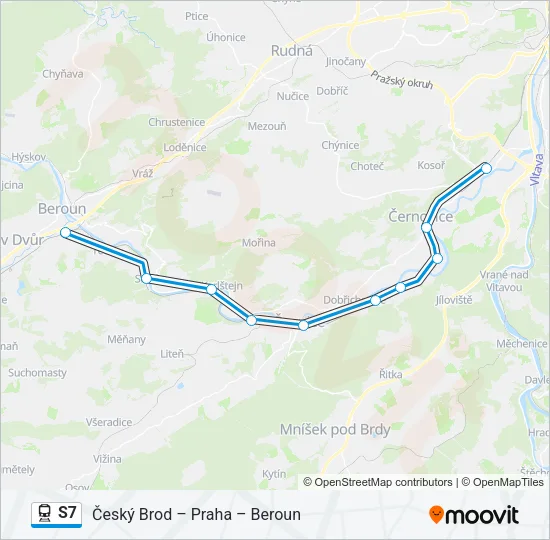 S7 Train Line Map