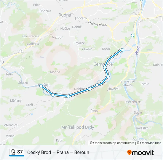 S7 Train Line Map