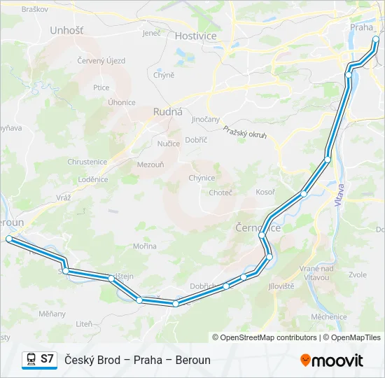 S7 Train Line Map