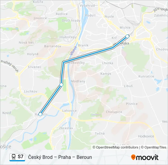 S7 Train Line Map