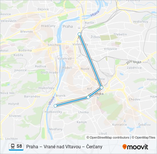 S8 train Line Map