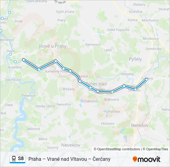 S8 Train Line Map