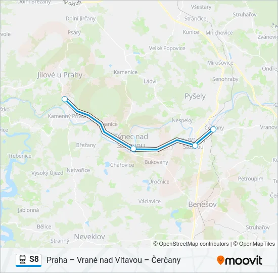 S8 Train Line Map