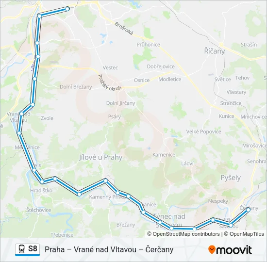S8 Train Line Map