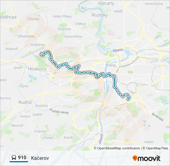 910 Bus Line Map