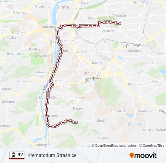 92 light rail Line Map