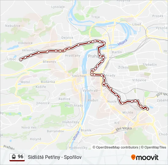 96 Light Rail Line Map