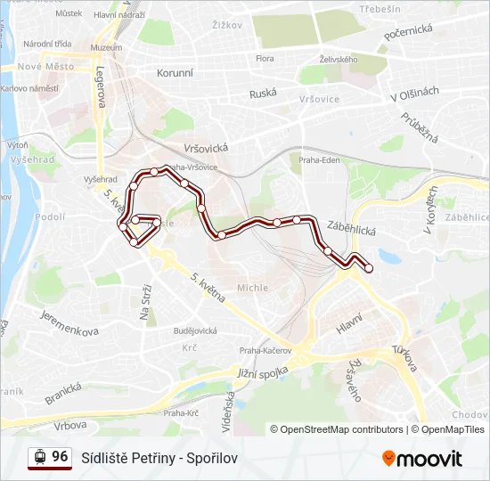 96 Light Rail Line Map