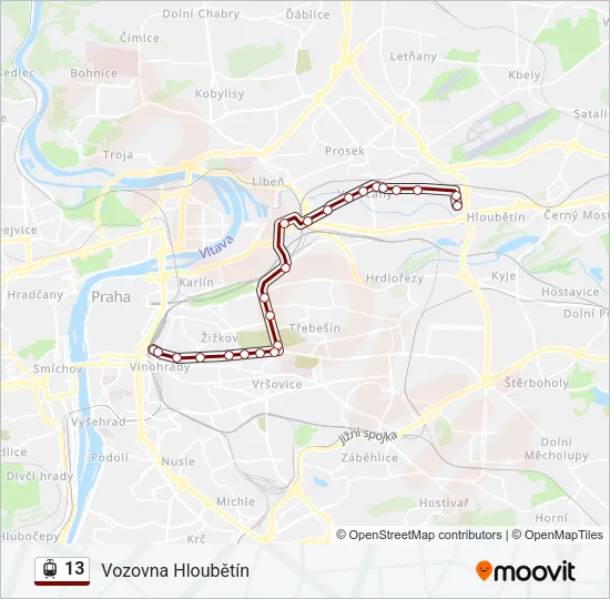 13 Light Rail Line Map