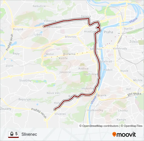 5 Light Rail Line Map
