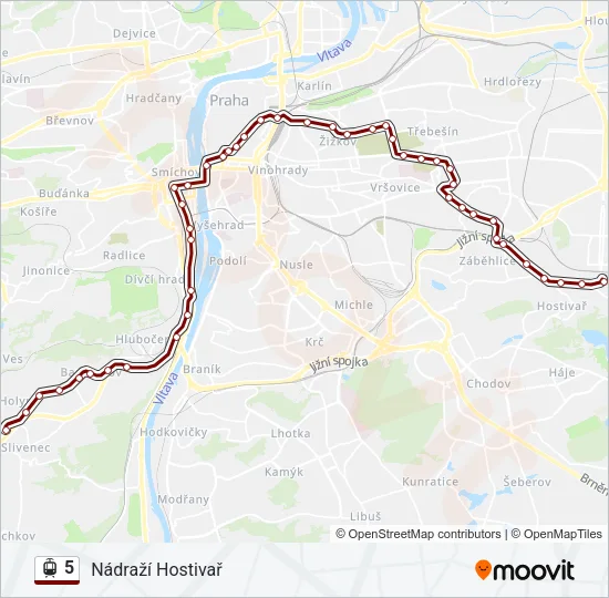 5 Light Rail Line Map