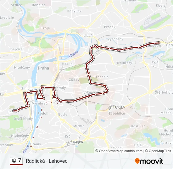 7 Light Rail Line Map