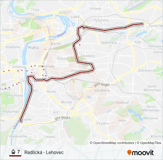 7 Light Rail Line Map