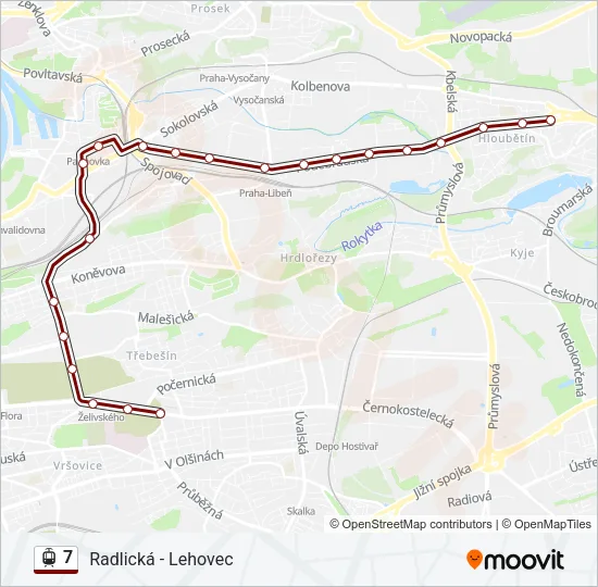7 Light Rail Line Map