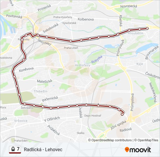 7 light rail Line Map