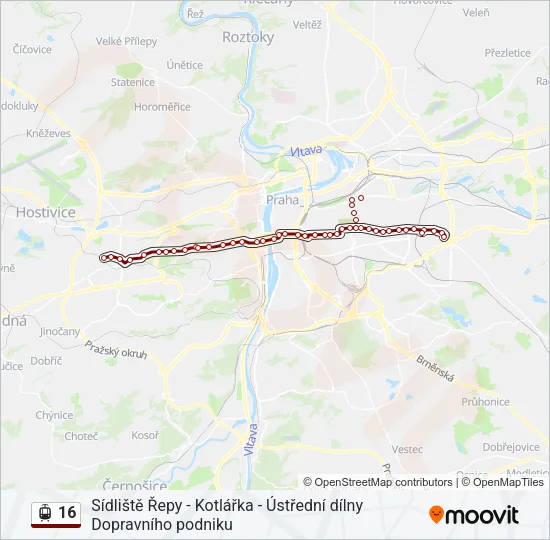 16 Light Rail Line Map
