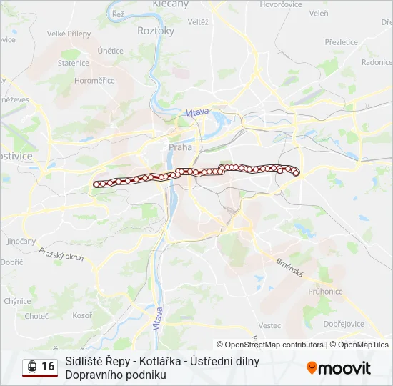 16 Light Rail Line Map