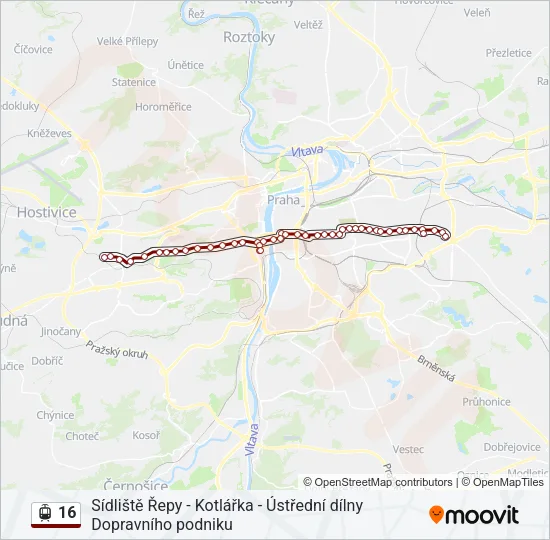 16 Light Rail Line Map