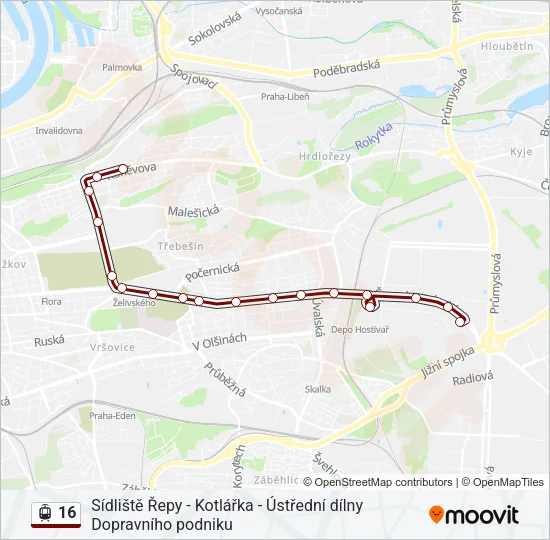 16 Light Rail Line Map