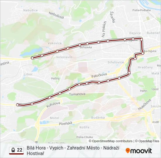 22 Light Rail Line Map