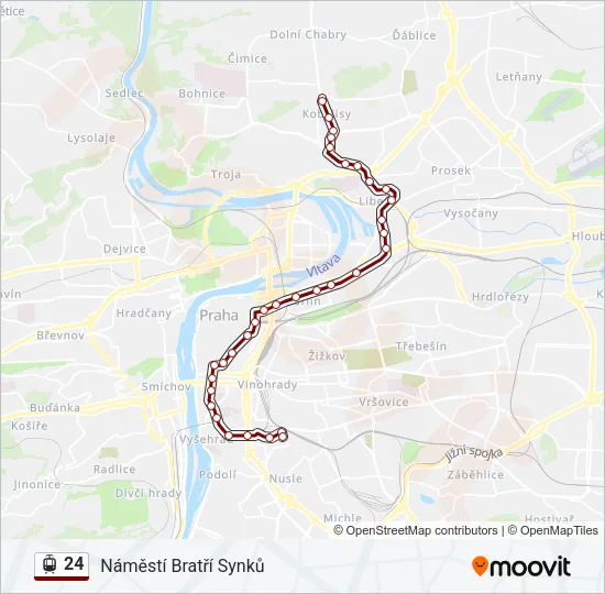 24 Light Rail Line Map