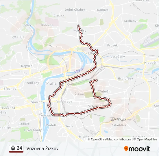 24 Light Rail Line Map