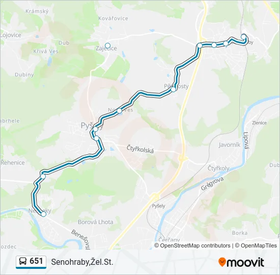 651  Line Map