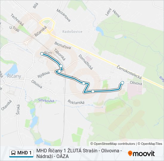 MHD 1  Line Map