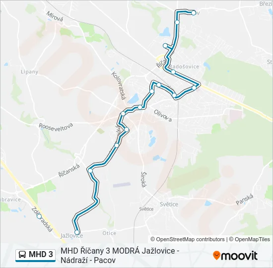 MHD 3  Line Map