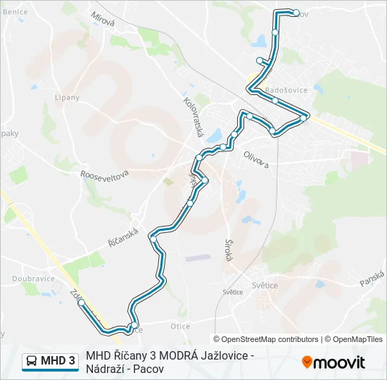 MHD 3  Line Map