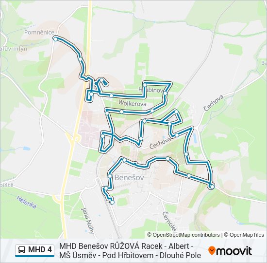 MHD 4  Line Map