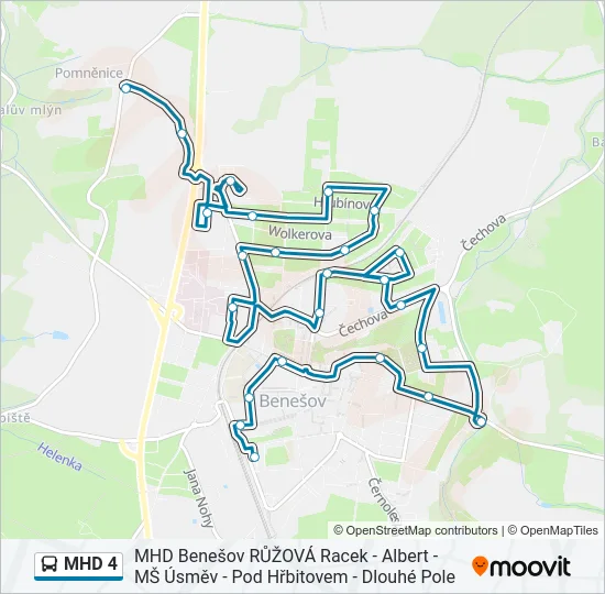 MHD 4  Line Map